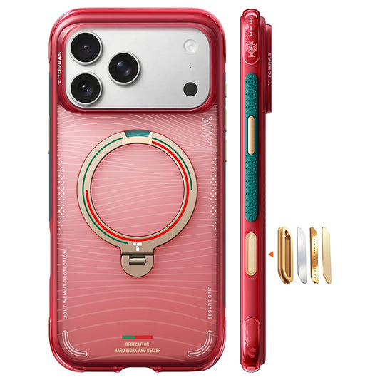 Калъф MagSafe за Apple iPhone 17 Pro Max, Torras, Ostand Q3 Air, Wave of Passion