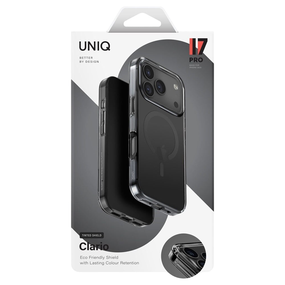 MagSafe Case for Apple iPhone 17 Pro Max, UNIQ, Clario MagClick, Black