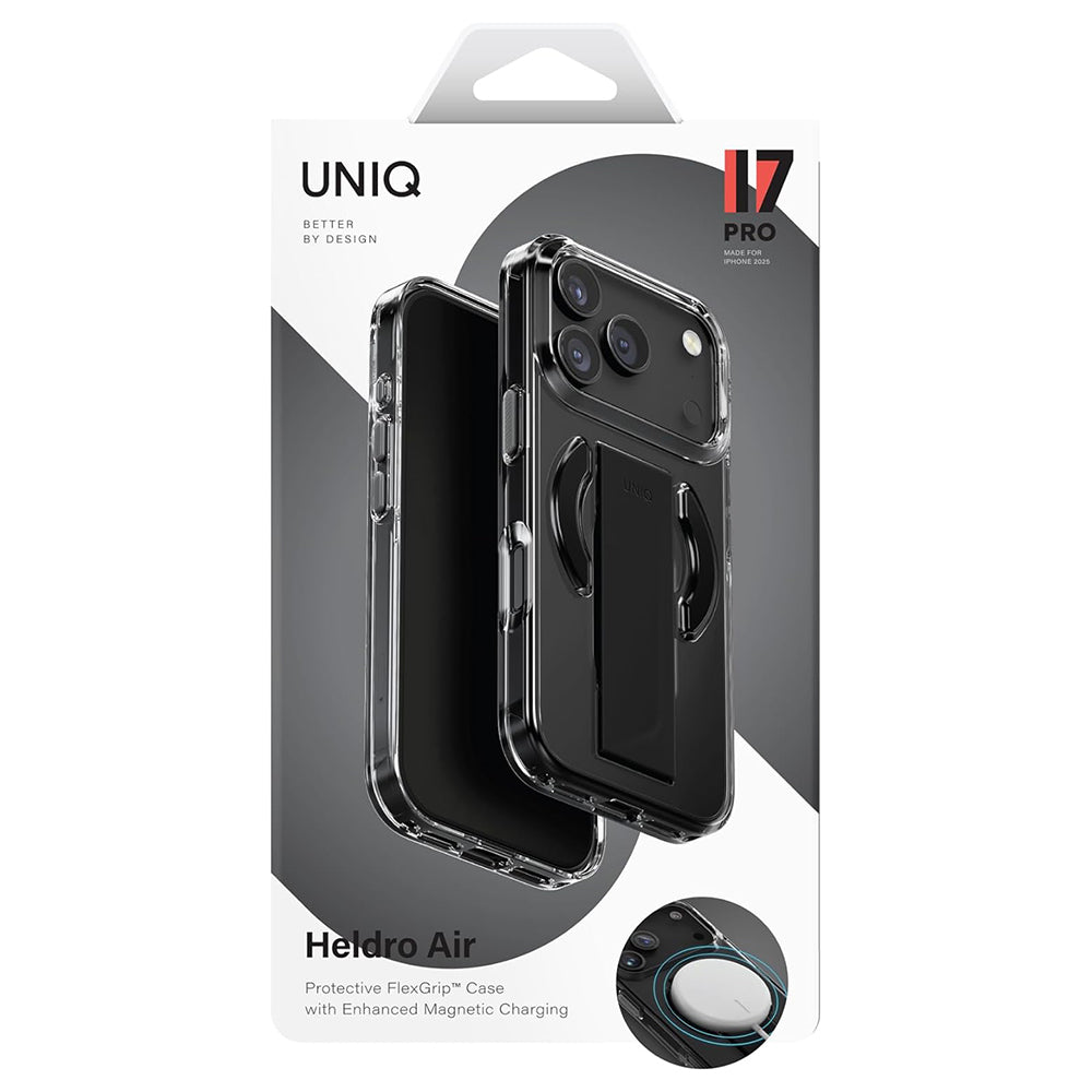 Калъф MagSafe за Apple iPhone 17 Pro Max, UNIQ, Heldro Air MagClick, Черен