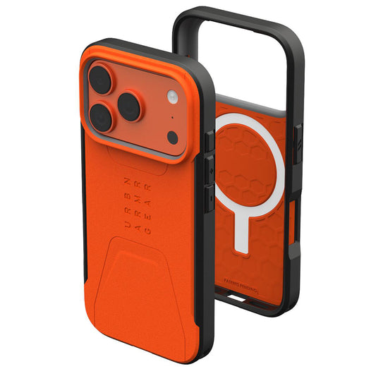 Калъф MagSafe за Apple iPhone 17 Pro Max, Urban Armor Gear, Civilian LT, Оранжев