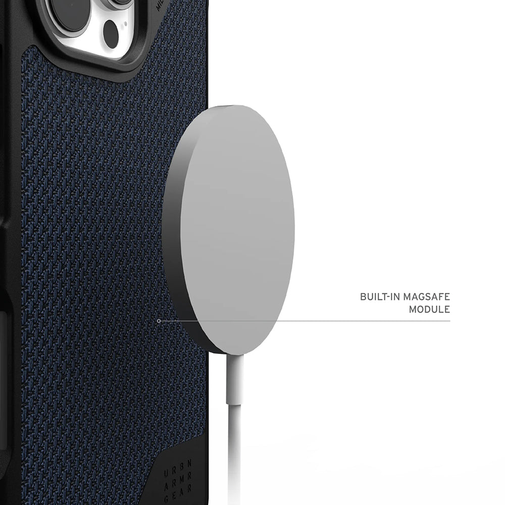 Калъф MagSafe за Apple iPhone 17 Pro Max, Urban Armor Gear, Metropolis LT Kevlar, Тъмносин