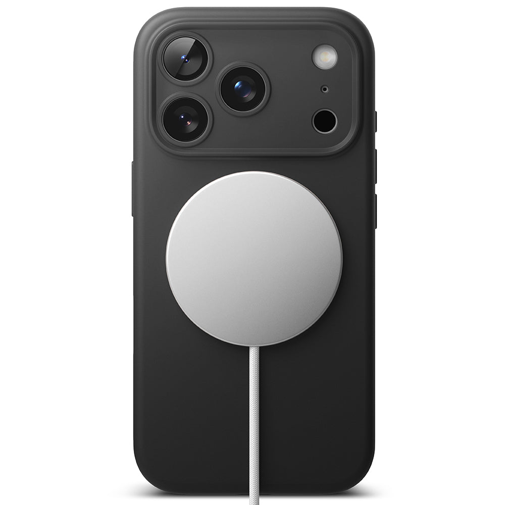 Калъф MagSafe за Apple iPhone 17 Pro, Ringke, Силикон, Черен