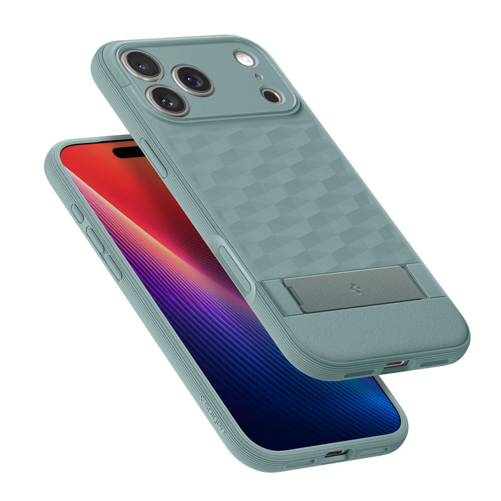 Калъф MagSafe за Apple iPhone 17 Pro, Spigen, Caseology Parallax S, Зелен