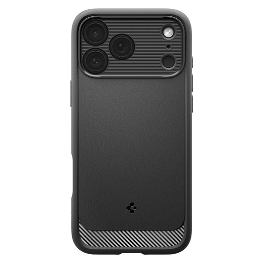 Калъф MagSafe за Apple iPhone 17 Pro, Spigen, Rugged Armor, Матово черен
