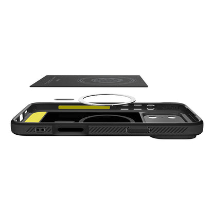 Калъф MagSafe за Apple iPhone 17 Pro, Spigen, Rugged Armor, Матово черен