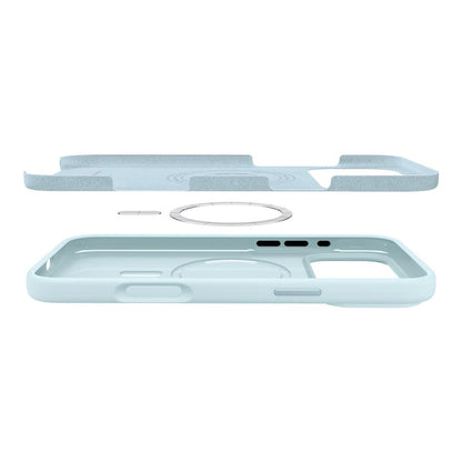 Калъф MagSafe за Apple iPhone 17 Pro, Spigen, Silicone Fit, Син