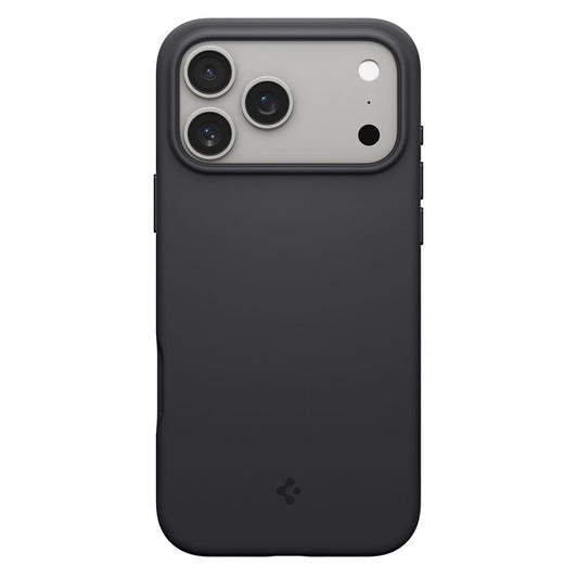 Калъф MagSafe за Apple iPhone 17 Pro, Spigen, Silicone Fit, Черен