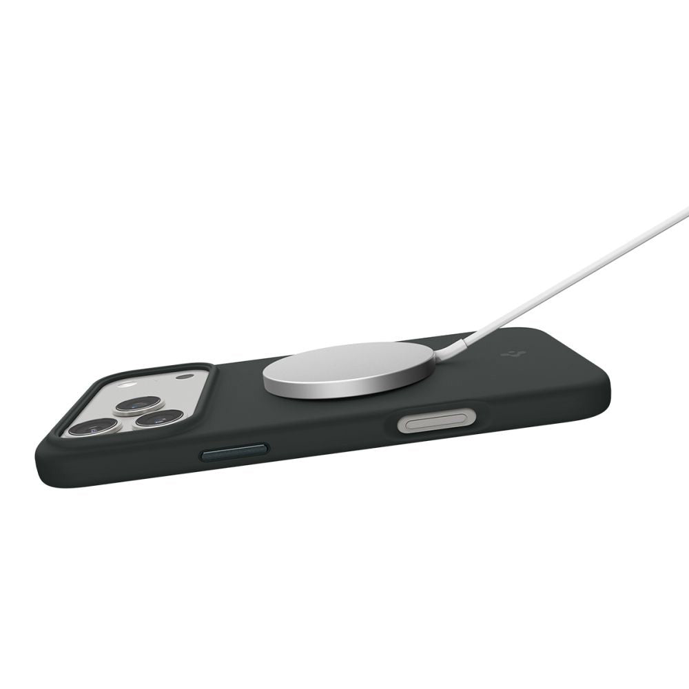 Калъф MagSafe за Apple iPhone 17 Pro, Spigen, Silicone Fit, Зелен