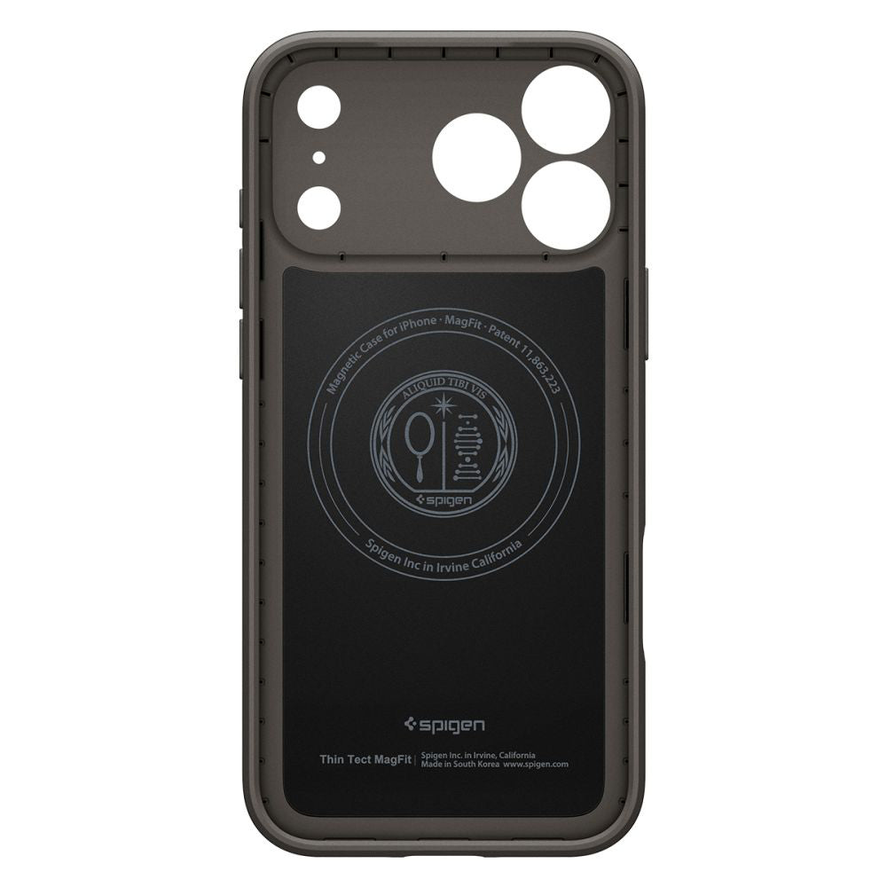 Калъф MagSafe за Apple iPhone 17 Pro, Spigen, Thin Fit, Сив