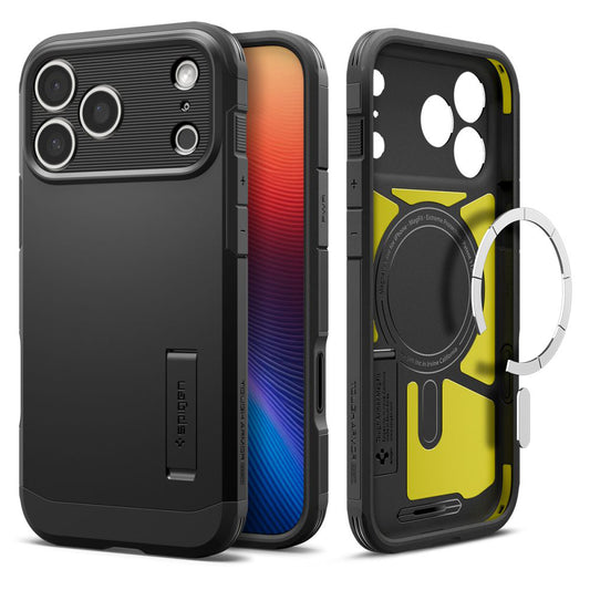 Калъф MagSafe за Apple iPhone 17 Pro, Spigen, Tough Armor T, Черен