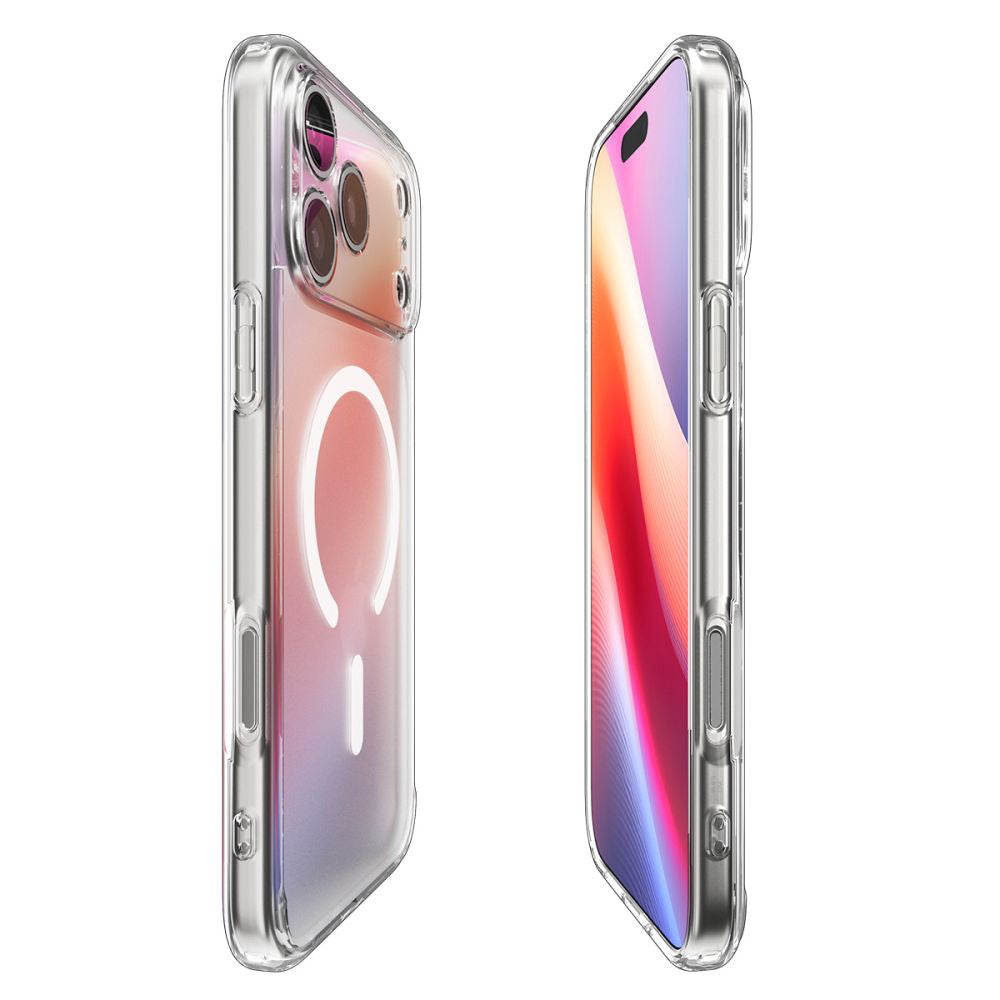 Калъф MagSafe за Apple iPhone 17 Pro, Spigen, Ultra Hybrid, Сатенено Бял
