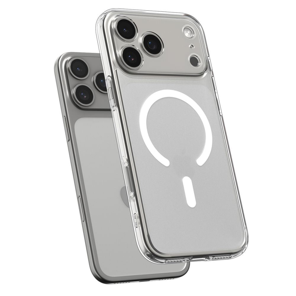 Калъф MagSafe за Apple iPhone 17 Pro, Spigen, Ultra Hybrid, Сатенено Бял