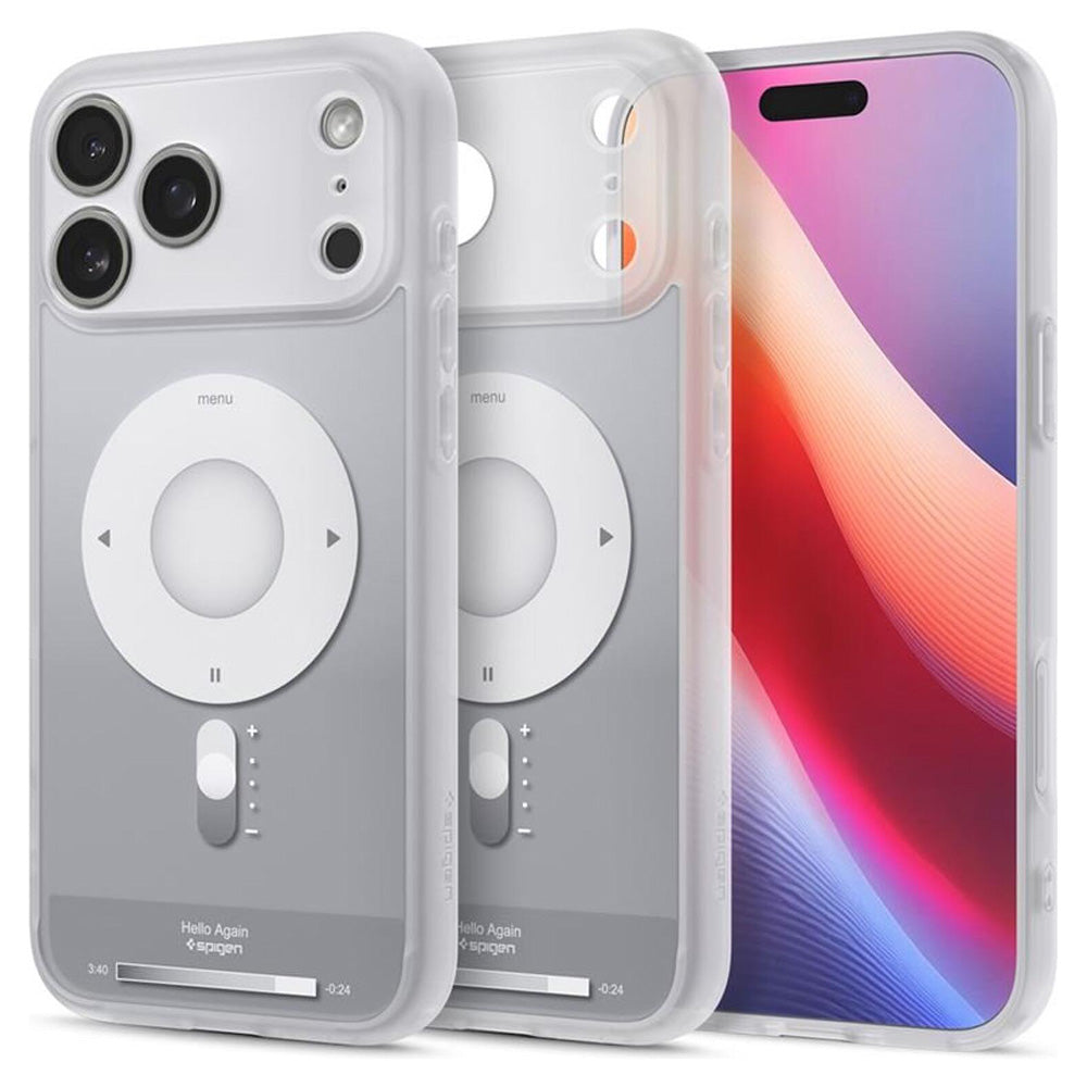 Калъф MagSafe за Apple iPhone 17 Pro, Spigen, Ultra Hybrid Classic, Сребрист