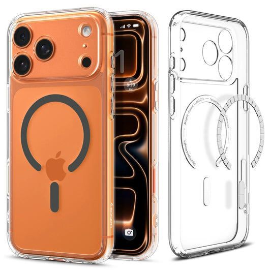 Калъф MagSafe за Apple iPhone 17 Pro, Spigen, Ultra Hybrid, Сив
