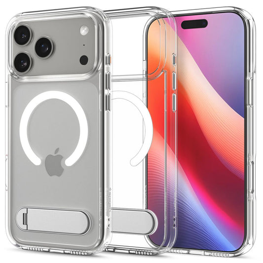 Калъф MagSafe за Apple iPhone 17 Pro, Spigen, Ultra Hybrid S, Прозрачен