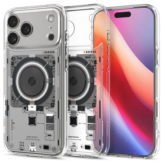 Калъф MagSafe за Apple iPhone 17 Pro, Spigen, Ultra Hybrid, Прозрачен