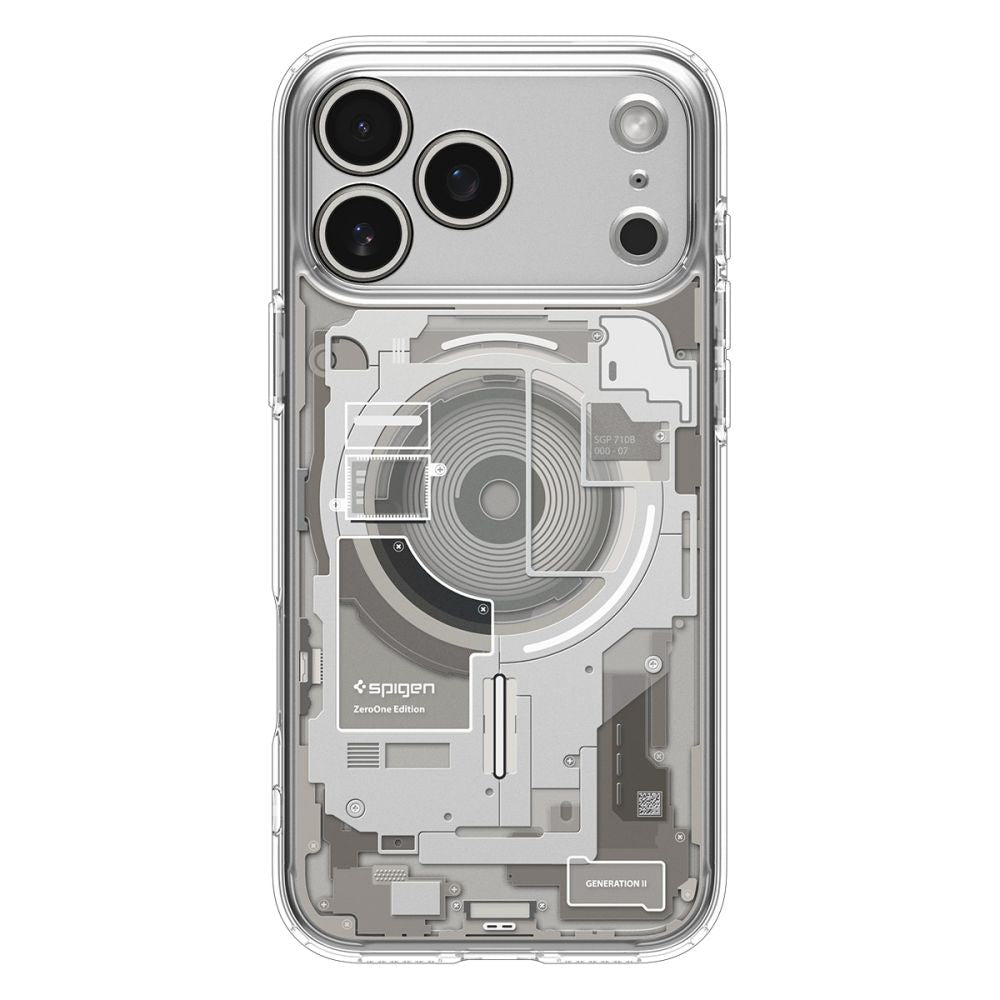 Калъф MagSafe за Apple iPhone 17 Pro, Spigen, Ultra Hybrid, Прозрачен