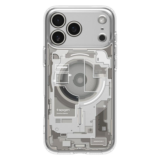 Калъф MagSafe за Apple iPhone 17 Pro, Spigen, Ultra Hybrid, Прозрачен