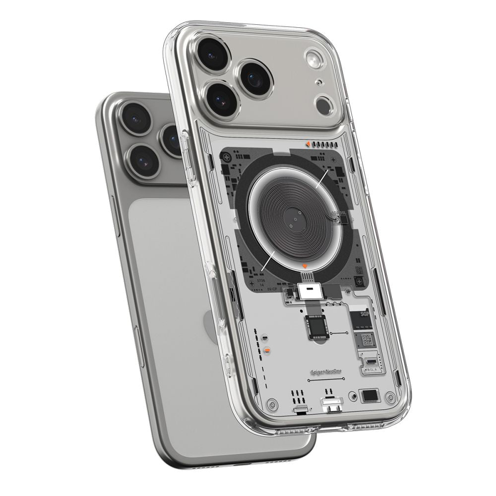 Калъф MagSafe за Apple iPhone 17 Pro, Spigen, Ultra Hybrid, Прозрачен