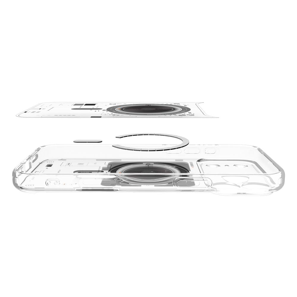 Калъф MagSafe за Apple iPhone 17 Pro, Spigen, Ultra Hybrid, Прозрачен