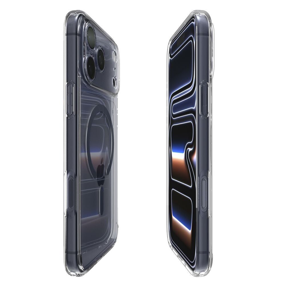 MagSafe Case for Apple iPhone 17 Pro, Spigen, Ultra Hybrid, Navy Transparent ACS11111