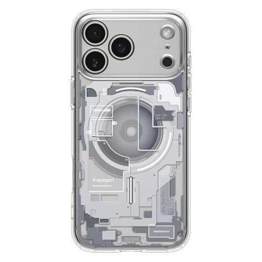 Калъф MagSafe за Apple iPhone 17 Pro, Spigen, Ultra Hybrid Zero One, Бял