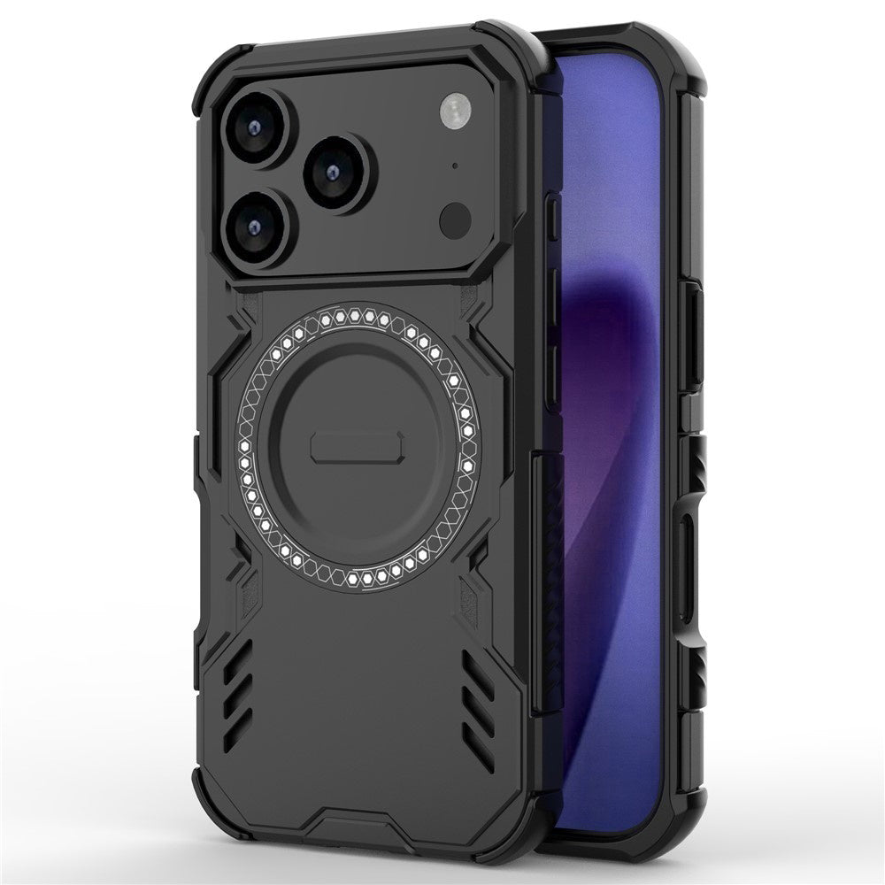Калъф MagSafe за Apple iPhone 17 Pro, Techsuit, ArmorMag, Черен