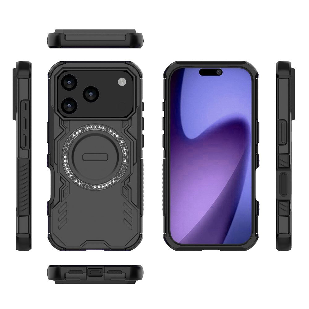 Калъф MagSafe за Apple iPhone 17 Pro, Techsuit, ArmorMag, Черен