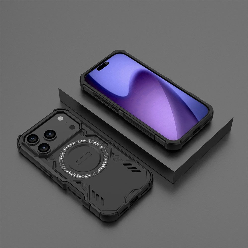 Калъф MagSafe за Apple iPhone 17 Pro, Techsuit, ArmorMag, Черен
