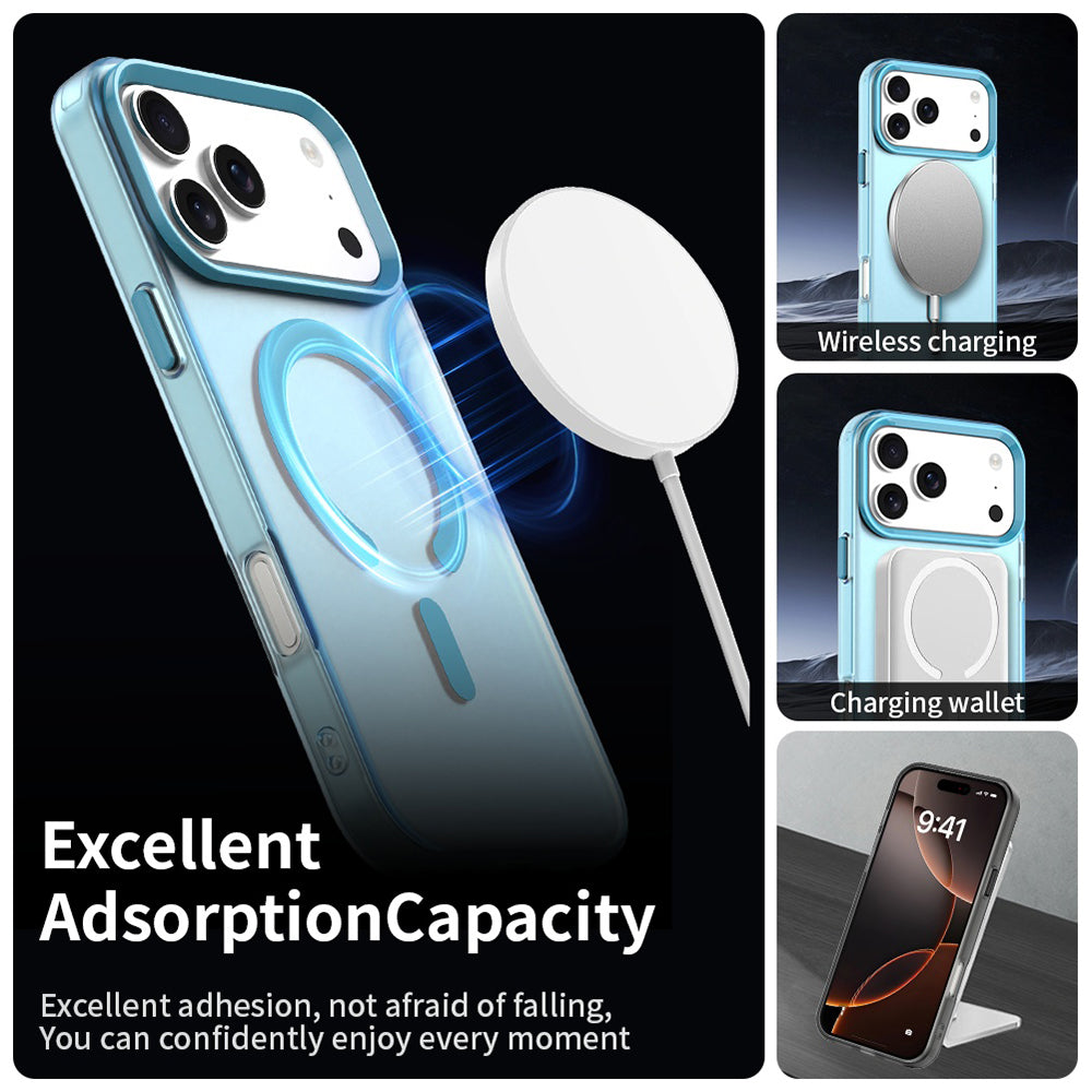 Husa MagSafe за Apple iPhone 17 Pro, Techsuit, CandyCase, Синя