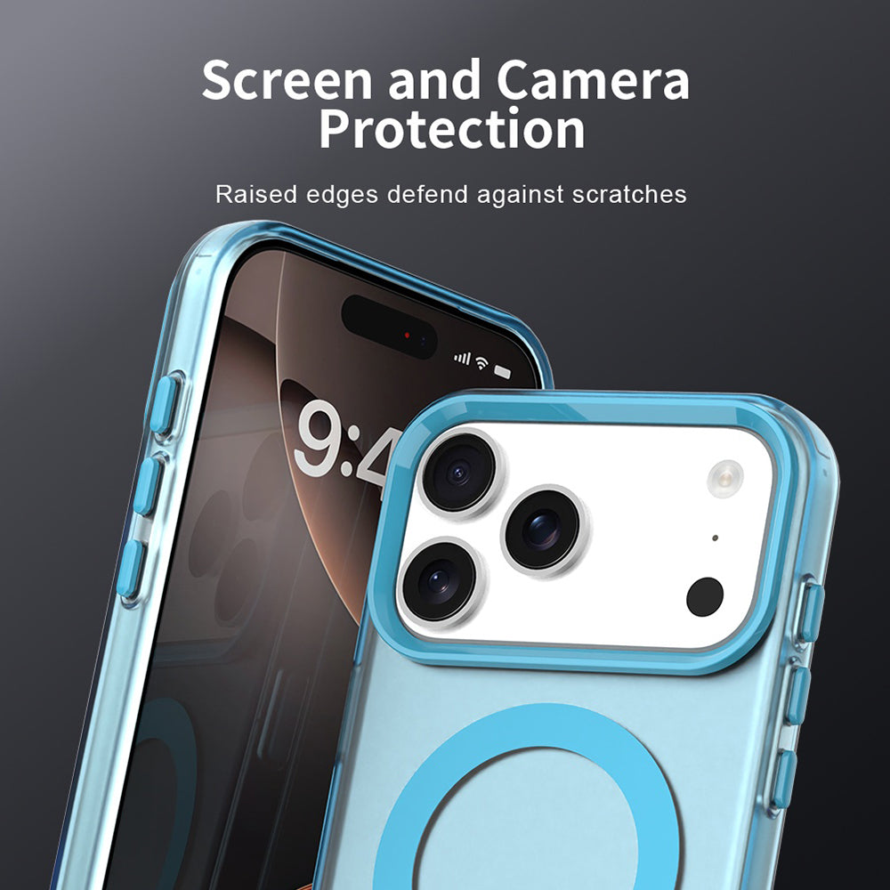 Husa MagSafe за Apple iPhone 17 Pro, Techsuit, CandyCase, Синя