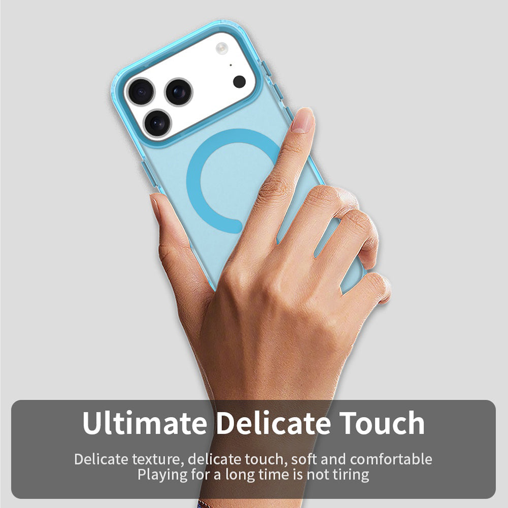 Husa MagSafe за Apple iPhone 17 Pro, Techsuit, CandyCase, Синя