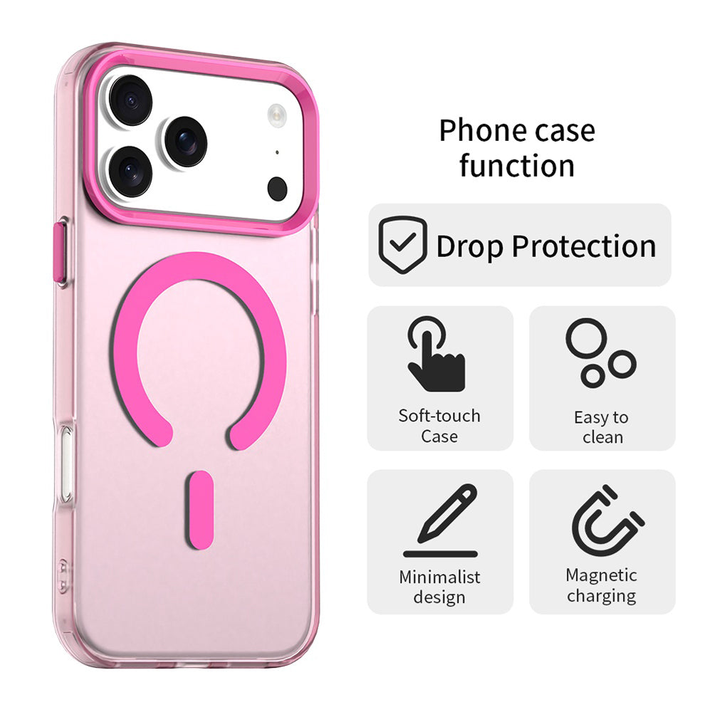 Калъф MagSafe за Apple iPhone 17 Pro, Techsuit, CandyCase, Розов