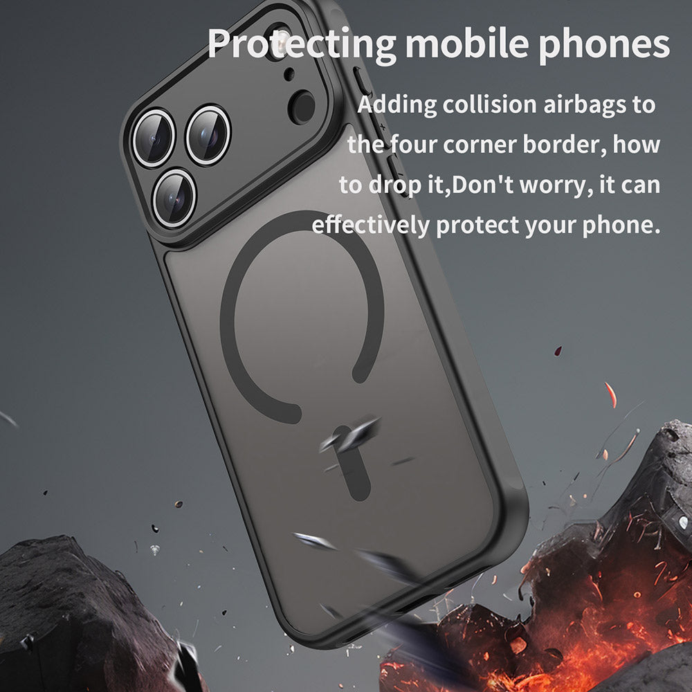 Калъф MagSafe за Apple iPhone 17 Pro, Techsuit, HaloFrost II, Черен