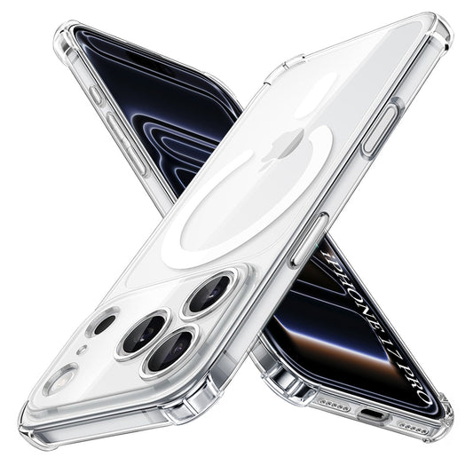 Калъф MagSafe за Apple iPhone 17 Pro, Techsuit, Shockproof, Прозрачен