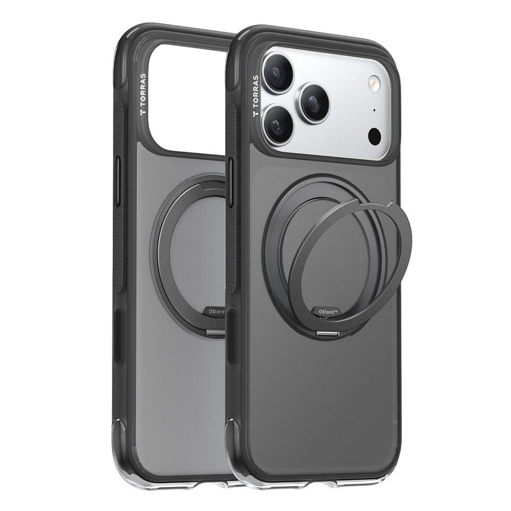 Калъф MagSafe за Apple iPhone 17 Pro, Torras, Ostand O3 Air, Черен