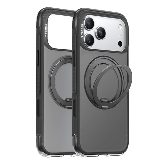 Калъф MagSafe за Apple iPhone 17 Pro, Torras, Ostand O3 Air, Черен