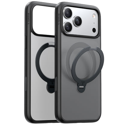 Калъф MagSafe за Apple iPhone 17 Pro, Torras, Ostand Spin, Черен