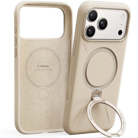 Калъф MagSafe за Apple iPhone 17 Pro, Torras, QPRO Silicone, Златист