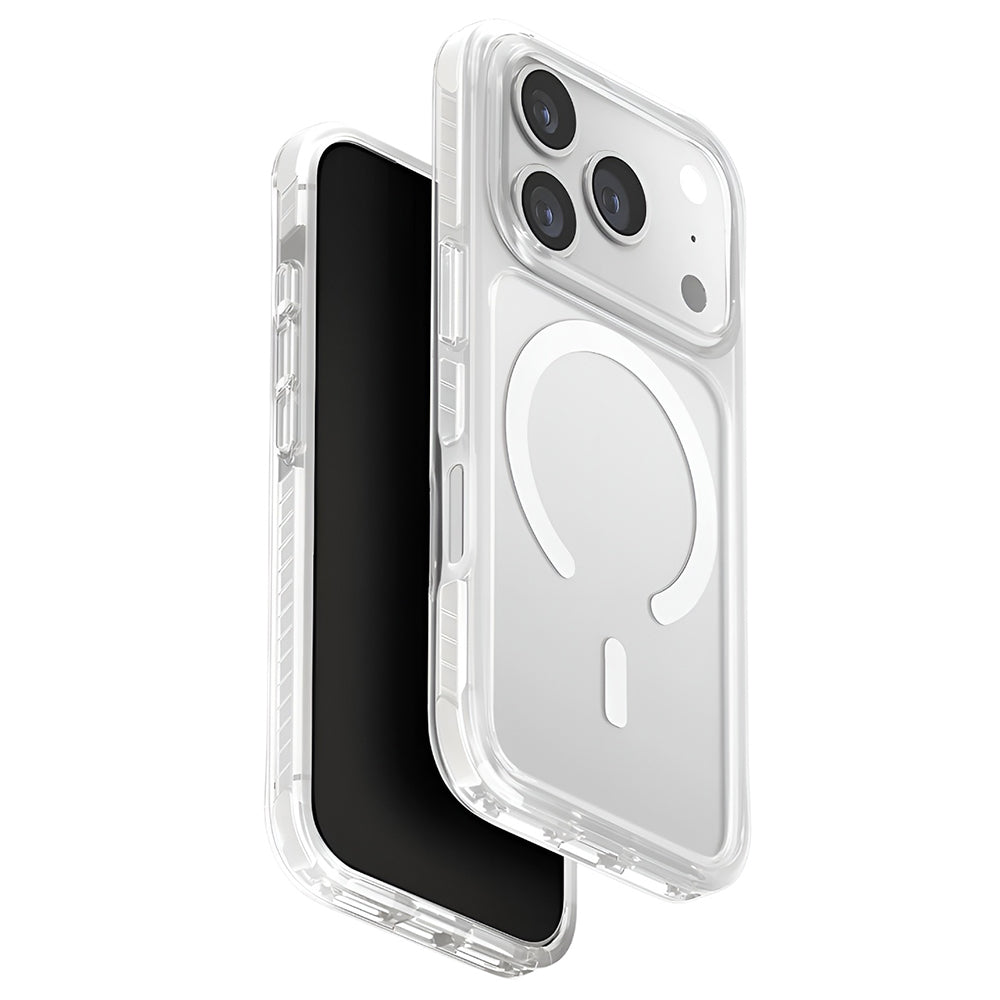 Калъф MagSafe за Apple iPhone 17 Pro, UNIQ, Combat MagClick, Бял