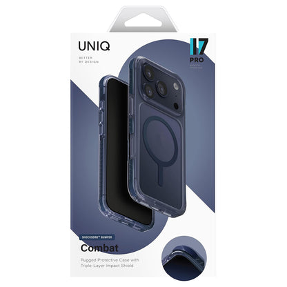 Калъф MagSafe за Apple iPhone 17 Pro, UNIQ, Combat MagClick, Черен