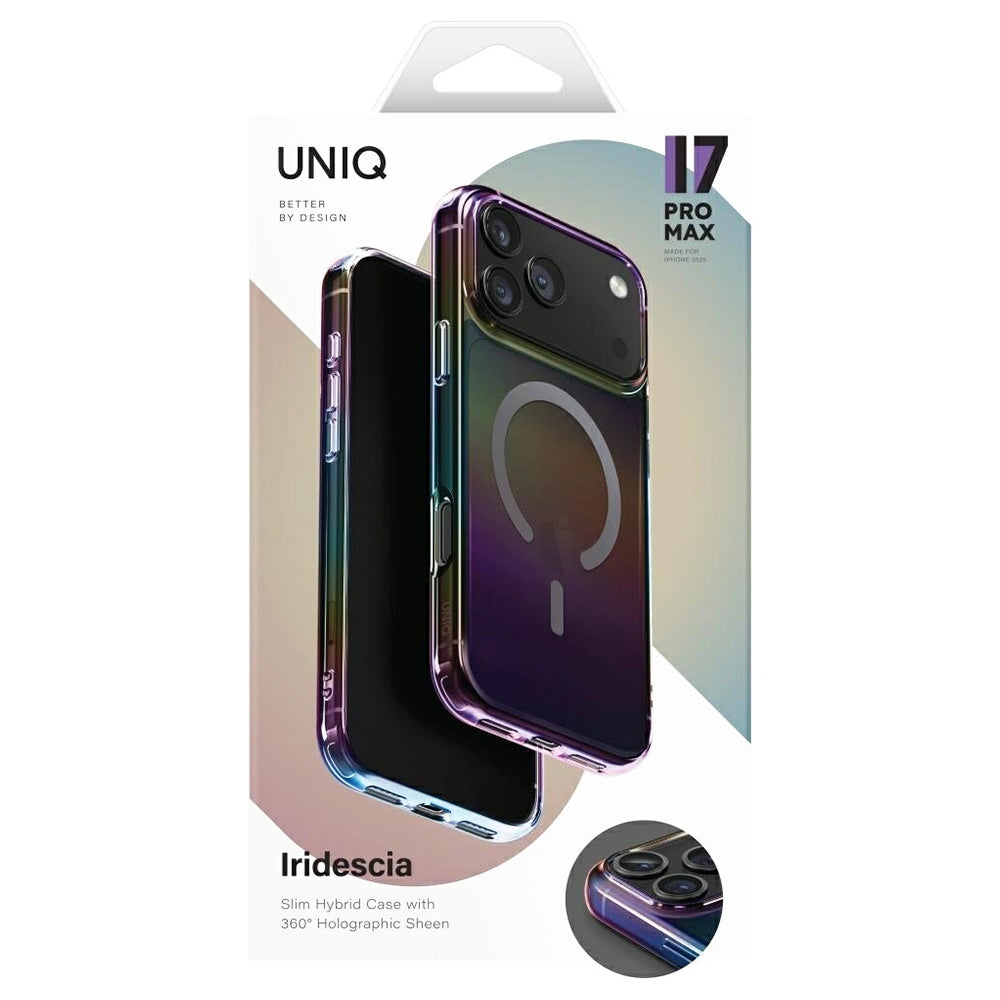 Калъф MagSafe за Apple iPhone 17 Pro, UNIQ, Iridescia MagClick, Aurora