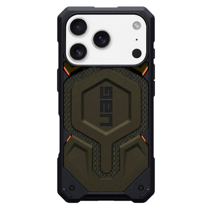 Калъф MagSafe за Apple iPhone 17 Pro, Urban Armor Gear, Monarch Pro Kevlar, Зелен