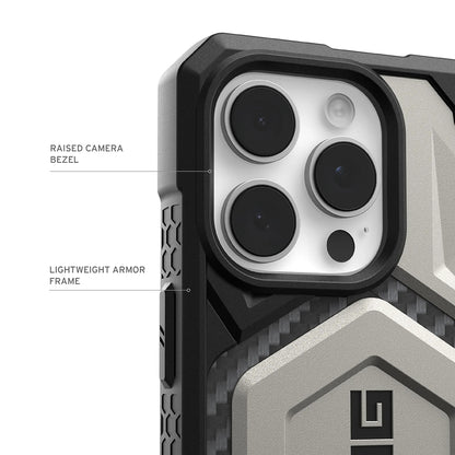 Калъф MagSafe за Apple iPhone 17 Pro, Urban Armor Gear, Monarch Pro Kevlar, Зелен