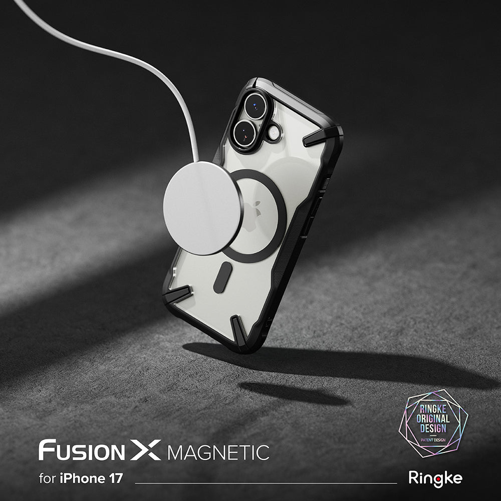 Калъф MagSafe за Apple iPhone 17, Ringke, Fusion X, Черен