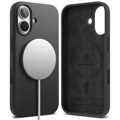 Калъф MagSafe за Apple iPhone 17, Ringke, Силикон, Черен
