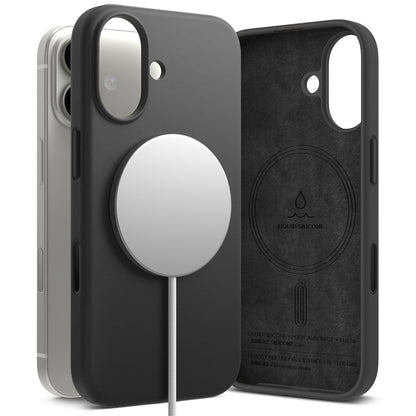 Калъф MagSafe за Apple iPhone 17, Ringke, Силикон, Черен