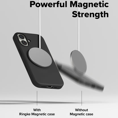 Калъф MagSafe за Apple iPhone 17, Ringke, Силикон, Черен