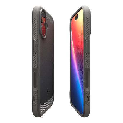 Калъф MagSafe за Apple iPhone 17, Spigen, Rugged Armor, Сив