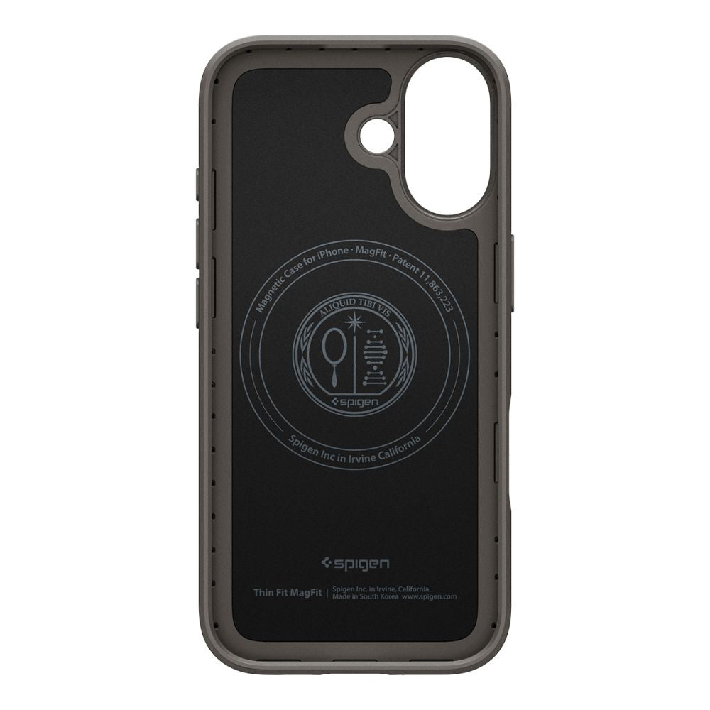 Калъф MagSafe за Apple iPhone 17, Spigen, Thin Fit, Сив